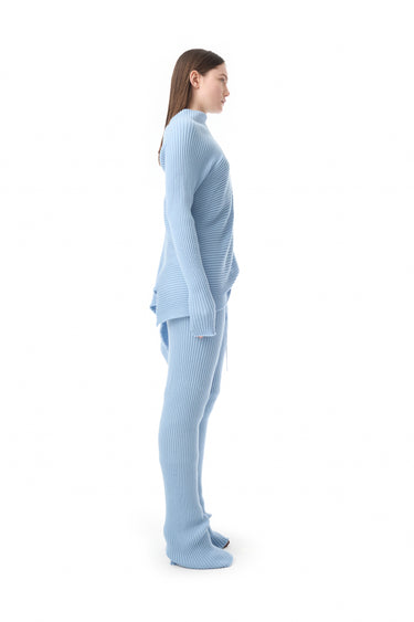 BLUE MERINO KNIT TROUSERS marques almeida
