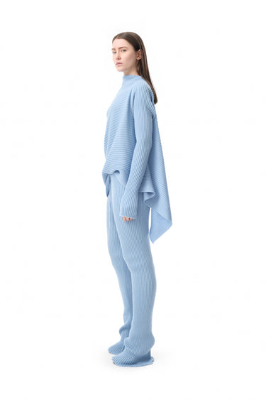 BLUE MERINO KNIT TROUSERS marques almeida