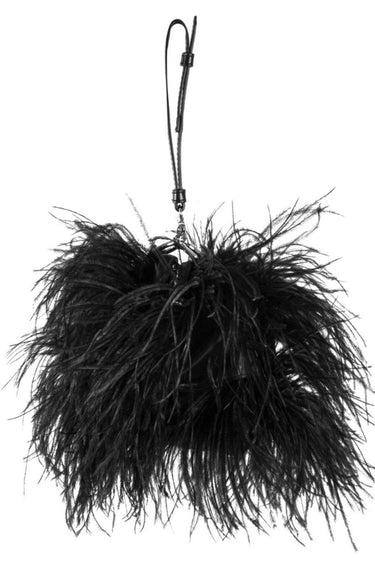 BLACK FEATHER BAG MARQUES ALMEIDA
