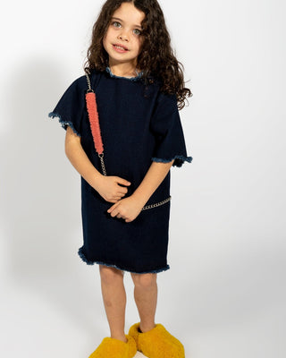 NAVY DENIM OVERSIZED T-SHIRT DRESS ma kids