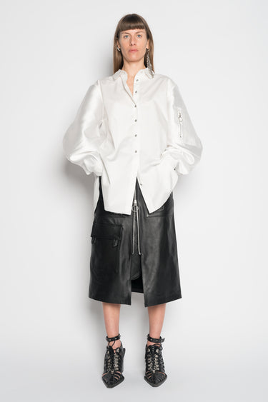 WHITE SHIRT WITH BOMBER SLEEVE marques almeida